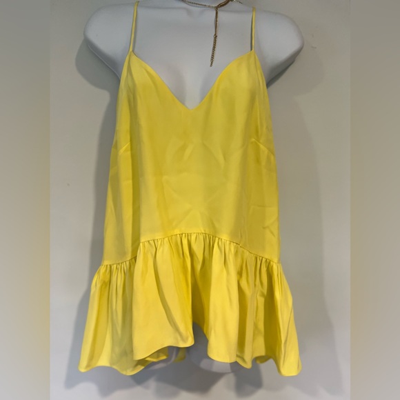 Cinq á Sept S Silk Janet Ruffle Hem Top - Picture 2 of 15